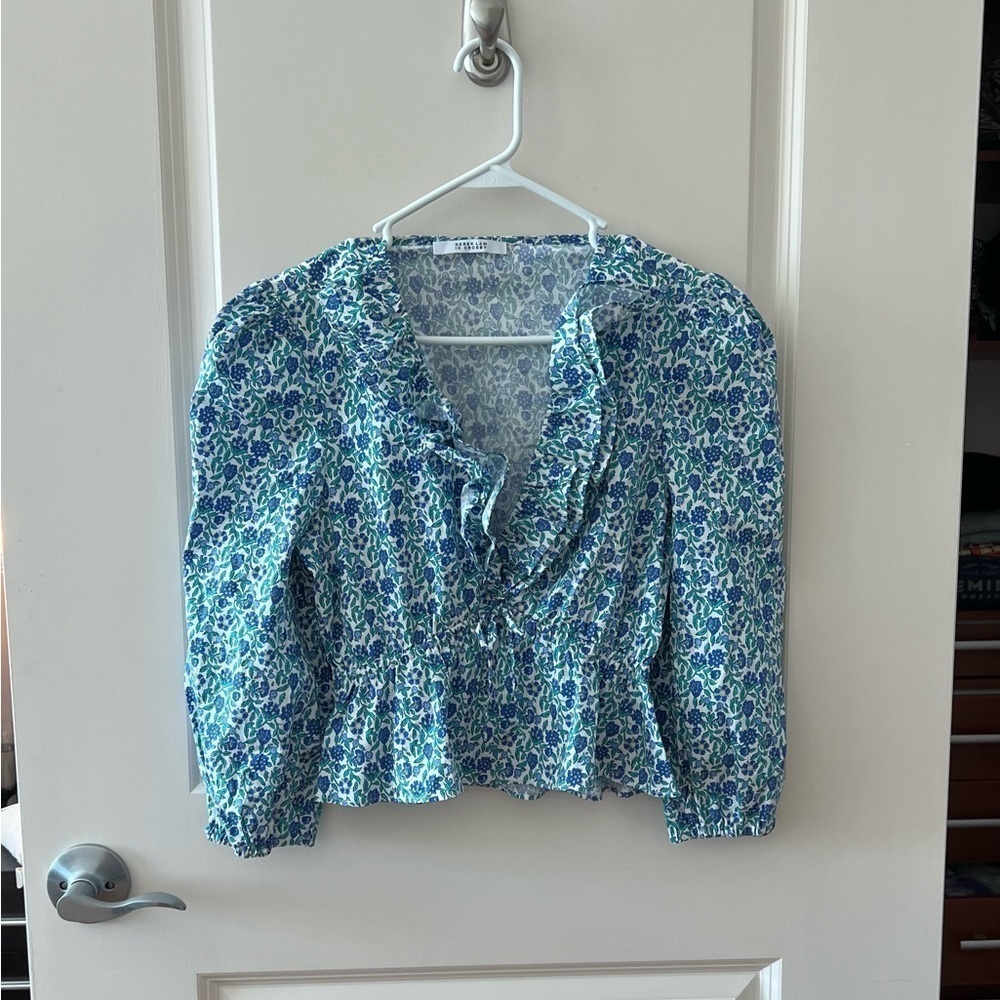 Derek Lam 10 Crosby Floral Blouse